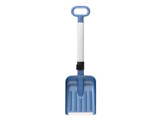 Snow shovel with telescopic handle, aluminum edge