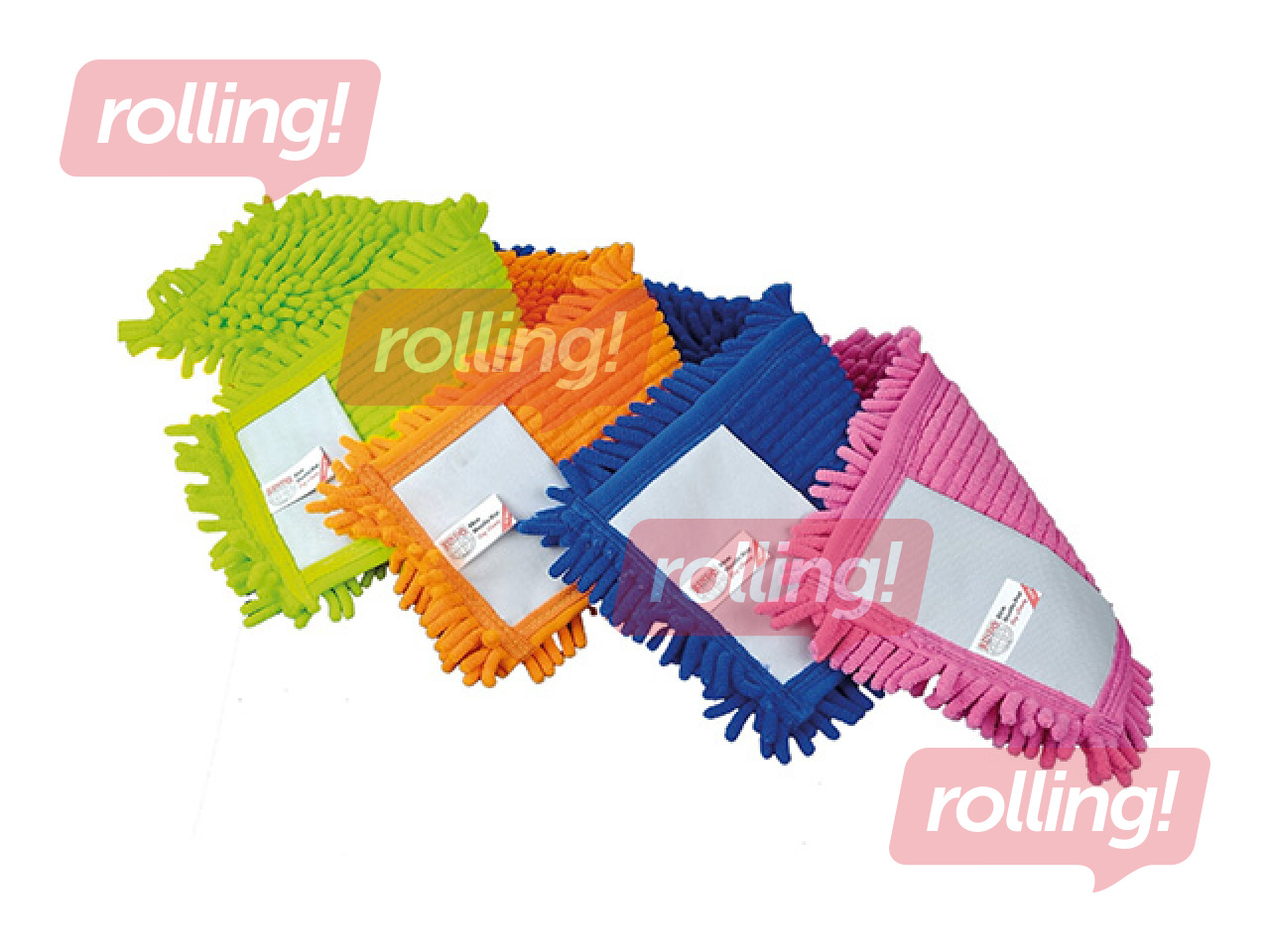 Mikrošķiedras mops, ar kabatām, 40x14cm