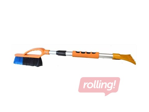 Sniega birste ar skrāpi, izvelkama, 760-1040mm