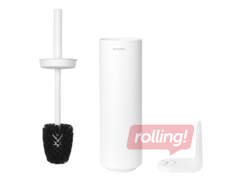 Mineral Toilet Brush with Holder MindSet, White
