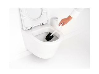 Mineral Toilet Brush with Holder MindSet, White