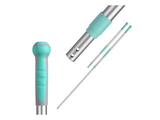 Telescopic handle, aluminum, 180cm