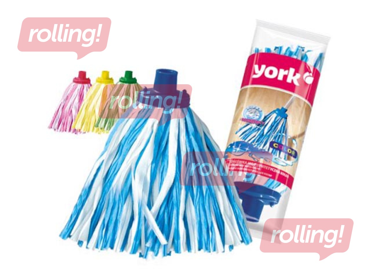 Mops York, bārkstains, krāsains, 120g