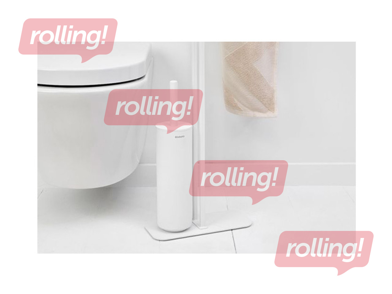 Tualetes piederumu statīvs Brabantia MindSet, balts