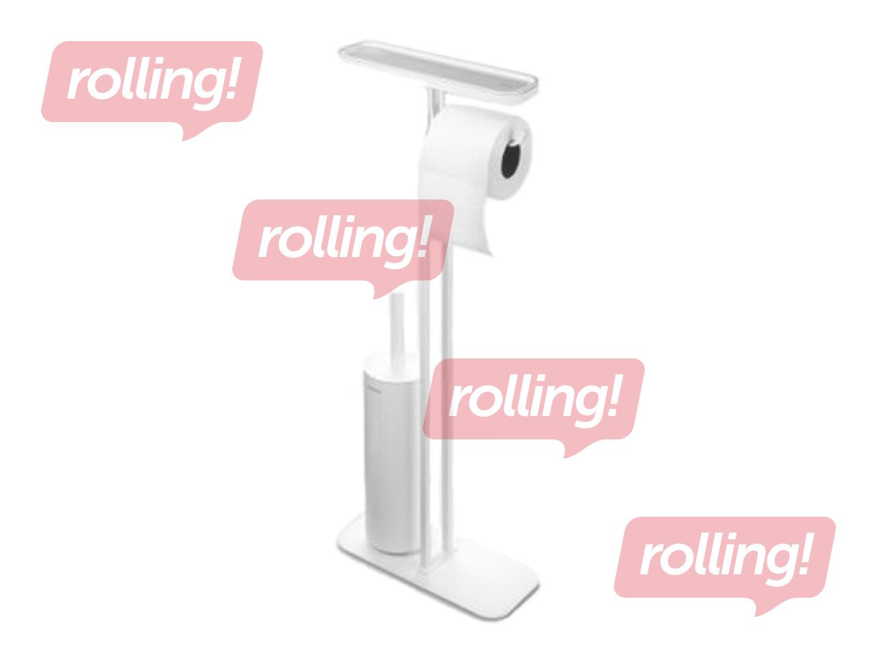 Tualetitarvikute alus Brabantia, MindSet, valge