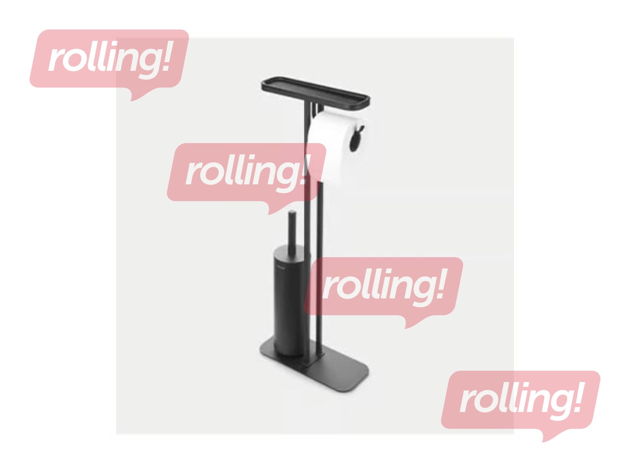 Tualetes piederumu statīvs Brabantia MindSet, melns