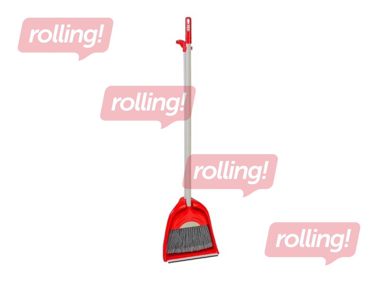 Keskmise pikkusega varrega harja- ja kühvlikomplekt Karizma, erinevad värvid