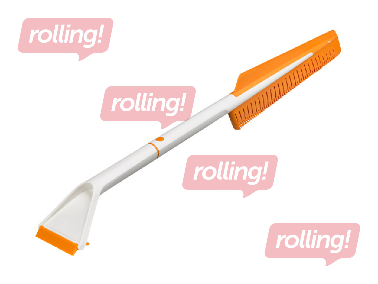 Sniega birste ar skrāpi Fiskars, Snowxpert, silikona, 67cm