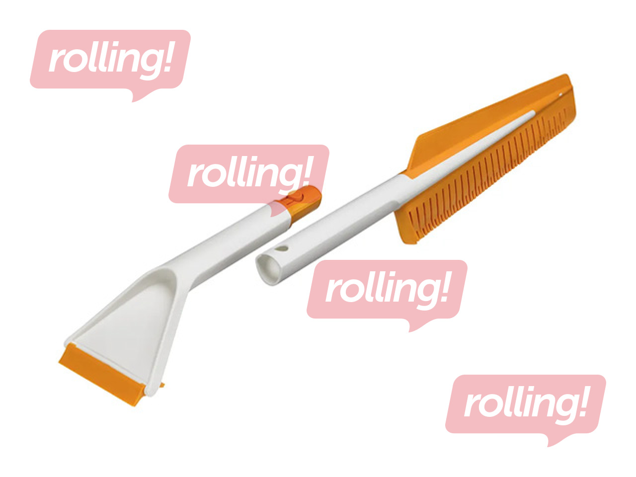 Sniega birste ar skrāpi Fiskars, Snowxpert, silikona, 67cm