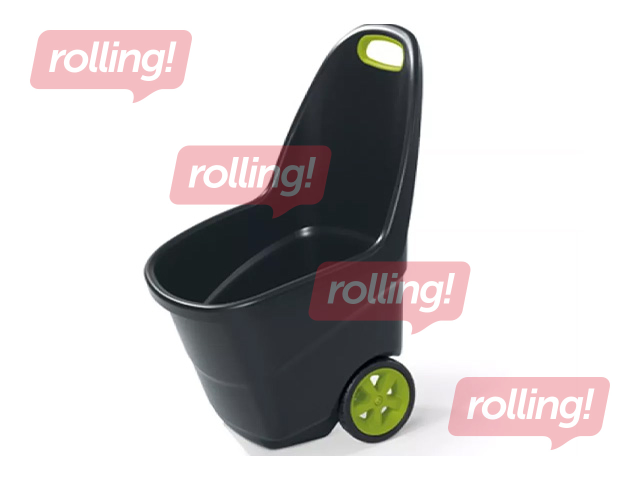 Dārza ķerra Keter Easy Go XL, tumši pelēka, 62l