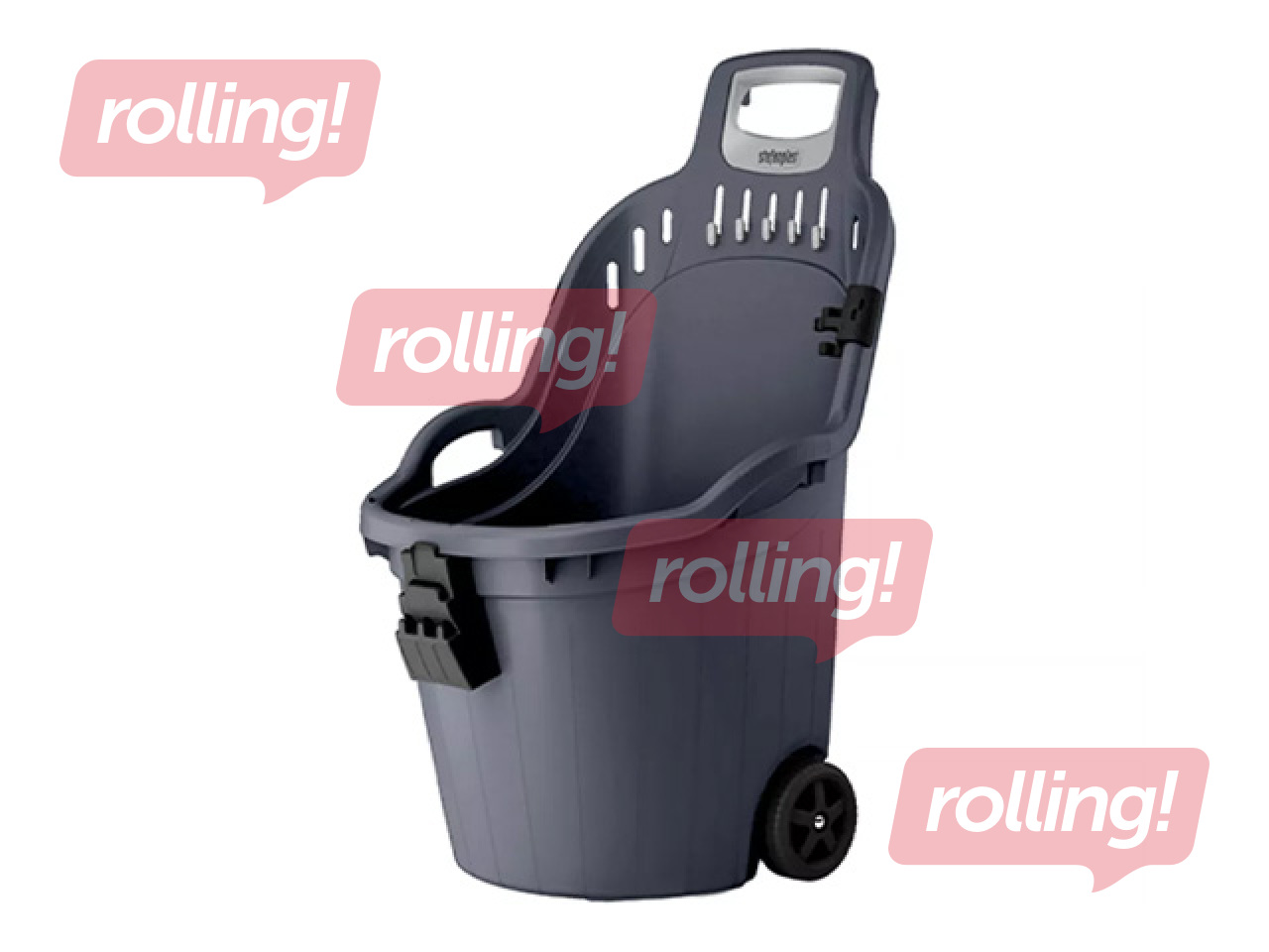 Dārza ķerra Stefanplast Helpy Cart, pelēka, 50l