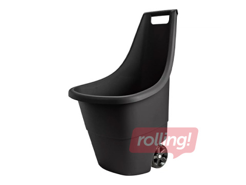 Dārza ķerra Keter Easy Go Breeze, melna, 50l