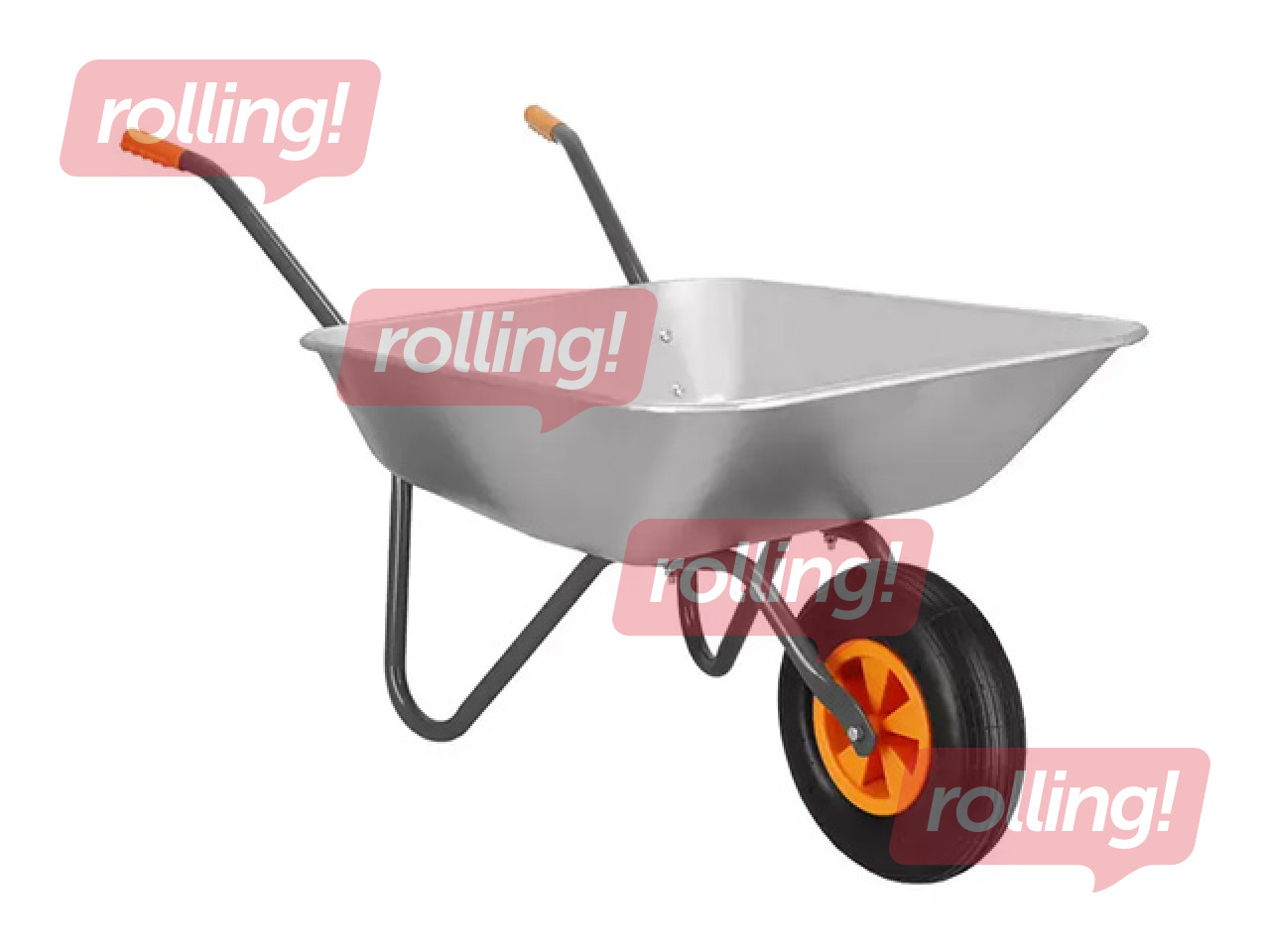 Dārza ķerra Springos, kravnesība 120kg, 65l