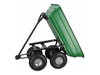 Dārza ratiņi Springos, zaļi, kravnesība 250kg