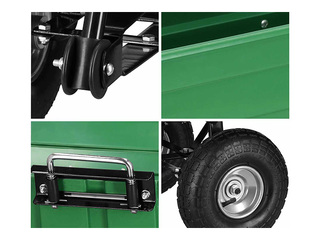 Dārza ratiņi Springos, zaļi, kravnesība 250kg