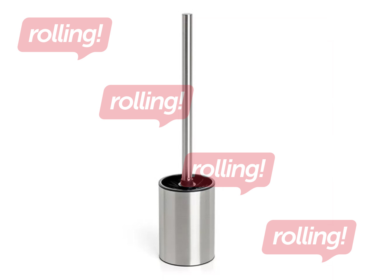 Tualetes birste Tatay Satin, ar turētāju, nerūsējošā tērauda