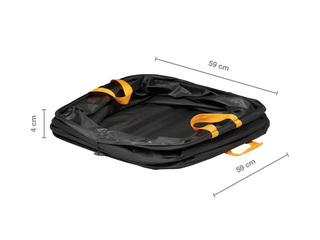 Dārza maiss Fiskars Ergo, salokāms, melns, 219l