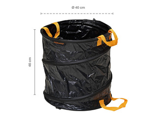 Aiakott Fiskars Solid, kokkupandav, must, 56l