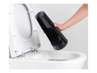 Ершик для унитаза Brabantia с держателем, черный с черной щетиной