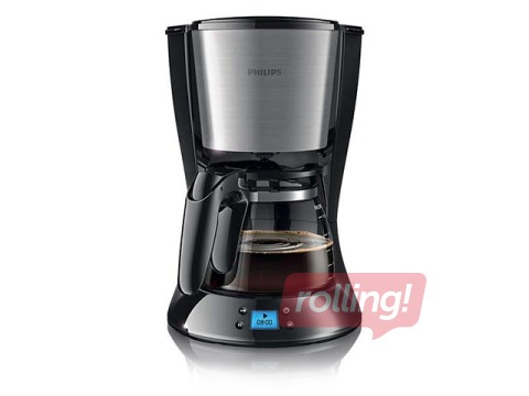 Coffee maker with timer PHILIPS Daily Collection HD7459/20, metal/black