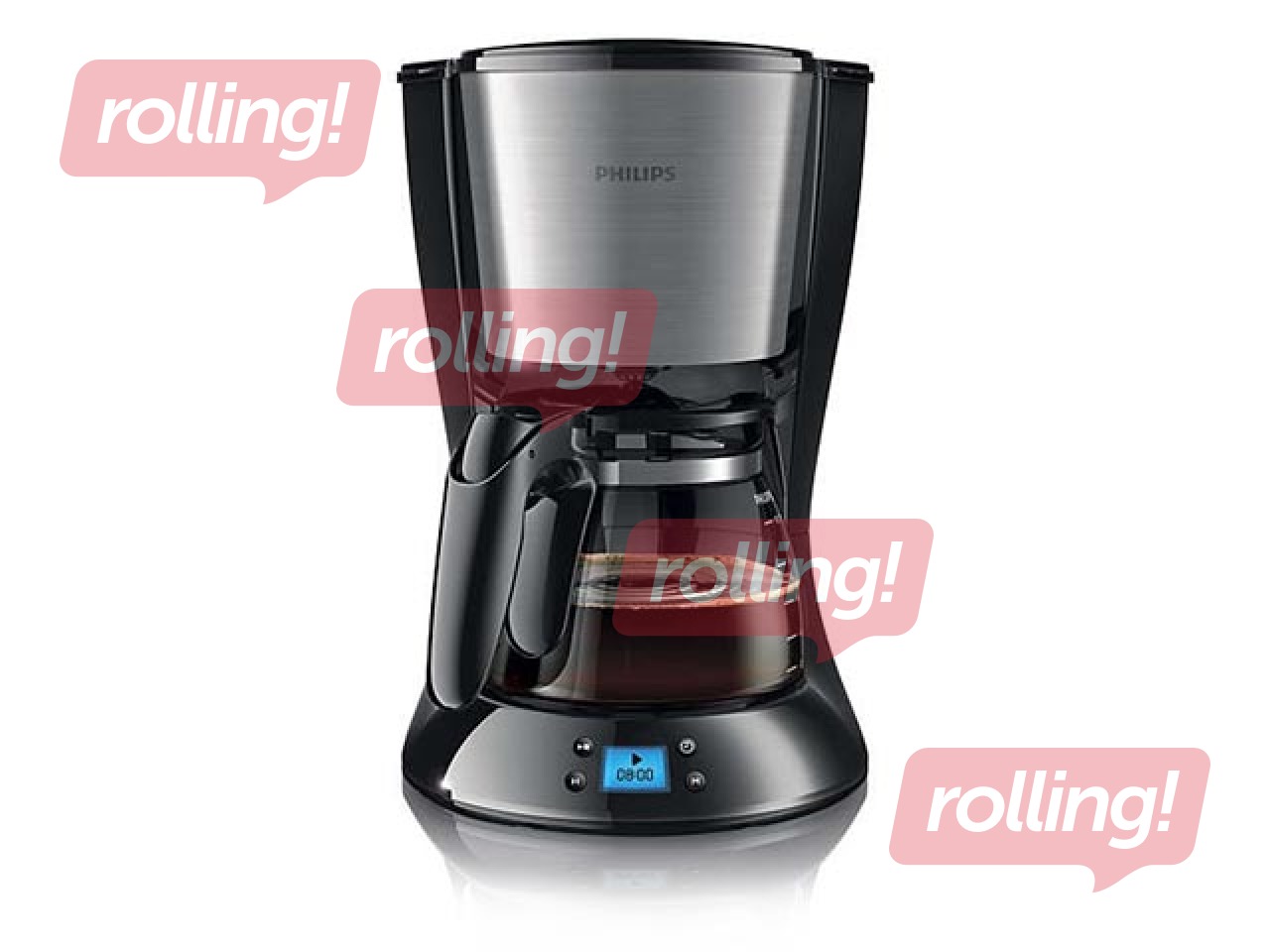 Coffee maker with timer PHILIPS Daily Collection HD7459/20, metal/black