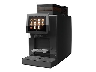 Kafijas automāts Franke A300 MS EC ar ūdens pieslēgumu un pulvera tvertni, melns
