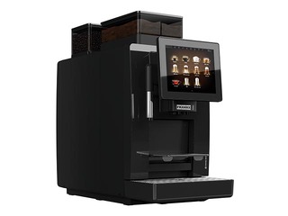 Кофемашина Franke A300 MS EC с подключением к воде и контейнером для порошка, чёрная