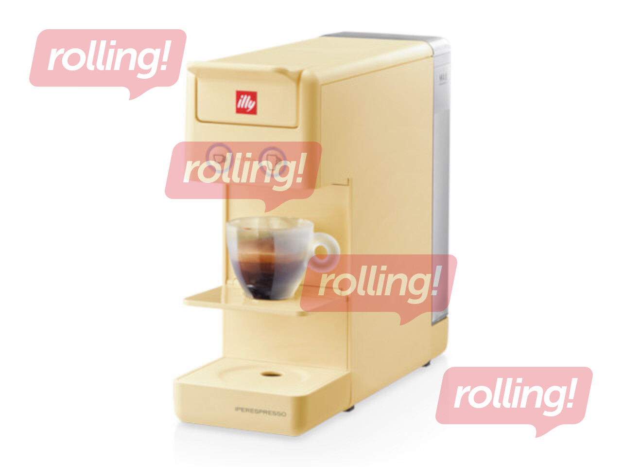Kapsulu kafijas automāts Illy Y3.3, gaiši dzeltens 