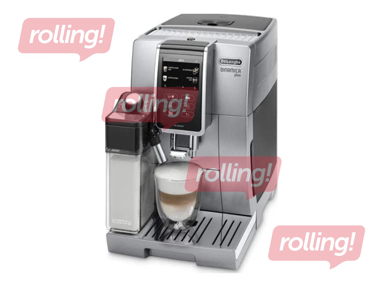 Кофемашина DeLonghi Dinamica Plus ECAM370.95.S, серебристый