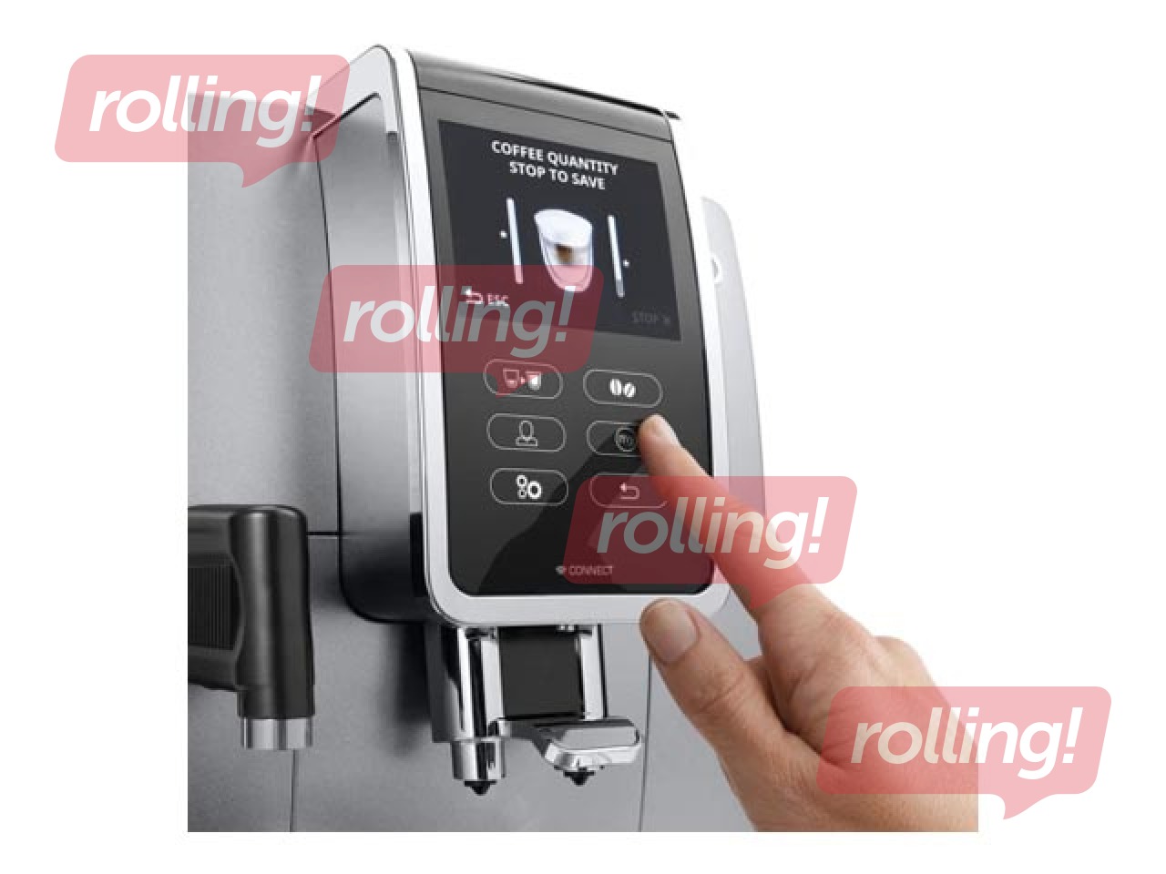 Kohvimasin DeLonghi Dinamica Plus ECAM370.95.S, hõbedane