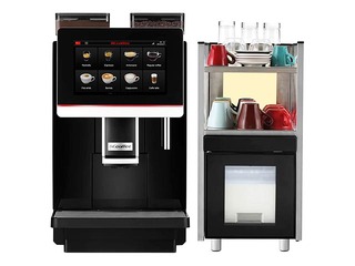 Profesionālais kafijas automāts Dr. Coffee Coffeebar Plus, melns