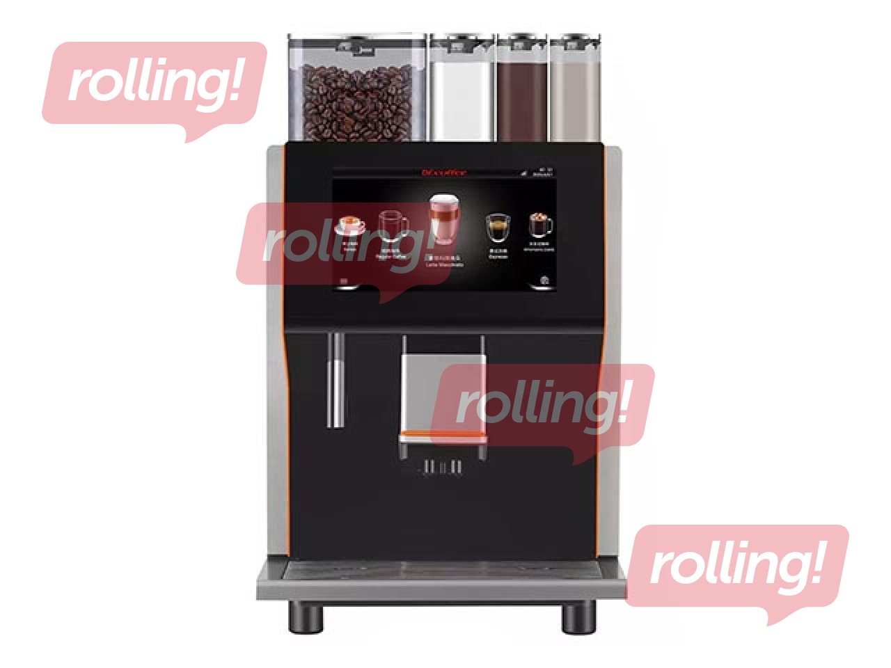 Profesionālais kafijas automāts Dr. Coffee Coffee Center, melns 