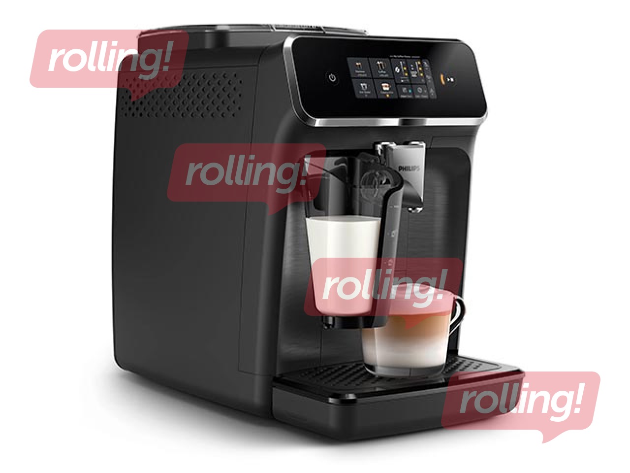 Kafijas aparāts Philips 2300 sērijas, Espresso LatteGo, melns
