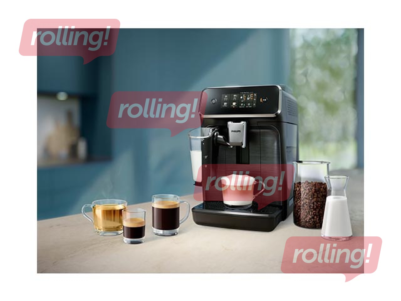 Kafijas aparāts Philips 2300 sērijas, Espresso LatteGo, melns