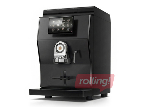 Kafijas automāts Rhea rhTT1, ar 1 kafijas un 3 pulvera tvertnēm, ar 10'' skārienjūtīgu ekrānu, melns