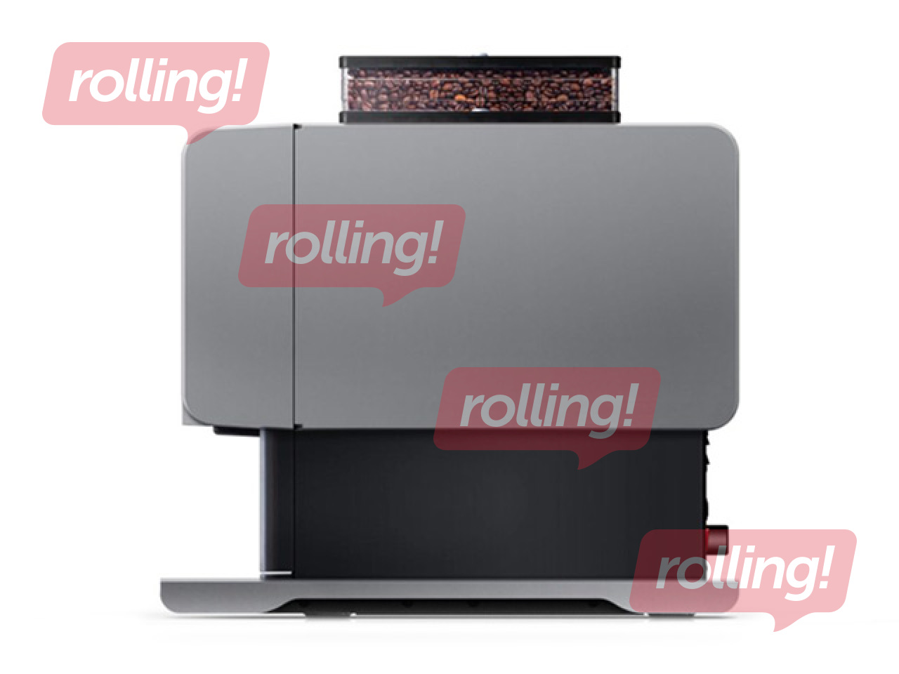 Kafijas automāts Rhea rhTT3.pro, ar 1 kafijas un 3 pulvera tvertnēm, melns ar sudraba elementiem