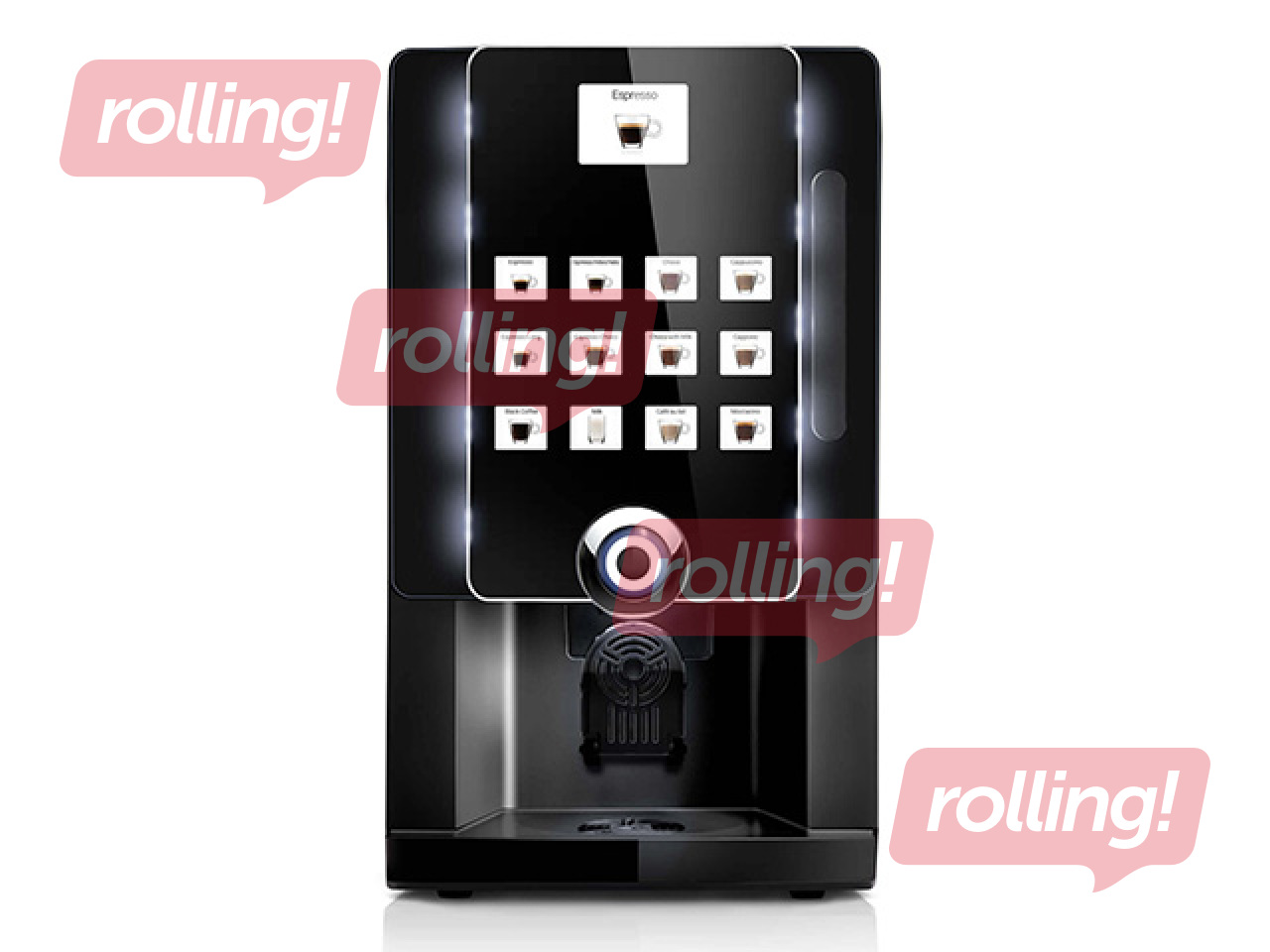 Кофемашина Rhea BL eC с 4 контейнерами и 2 миксерами, чёрная