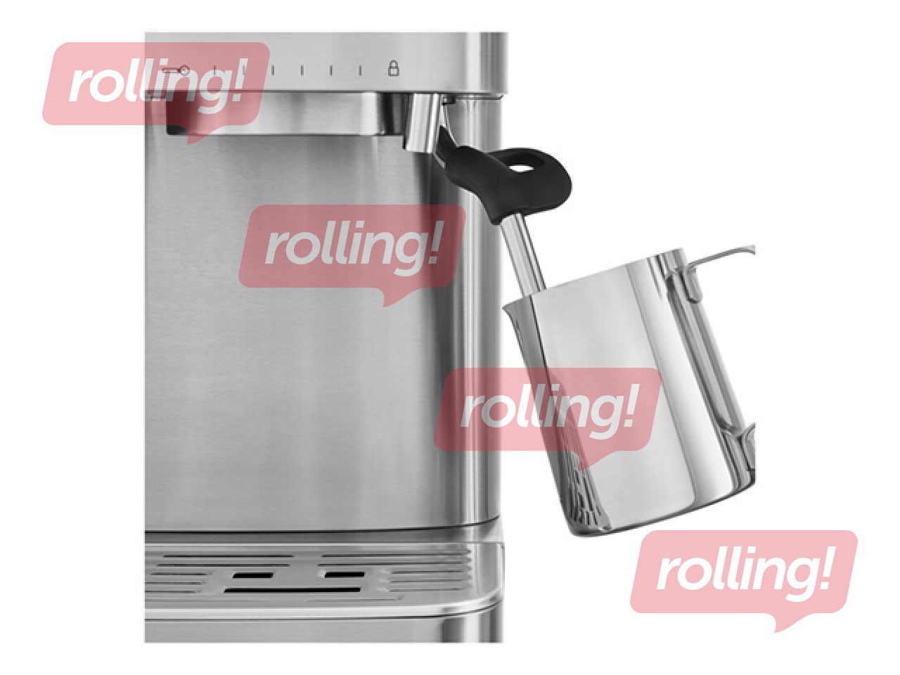 Kafijas automāts KitchenAid ar kafijas dzirnaviņām, nerūsējošā tērauda
