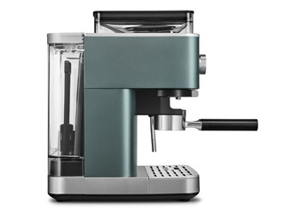 Kafijas automāts KitchenAid ar kafijas dzirnaviņām, khaki