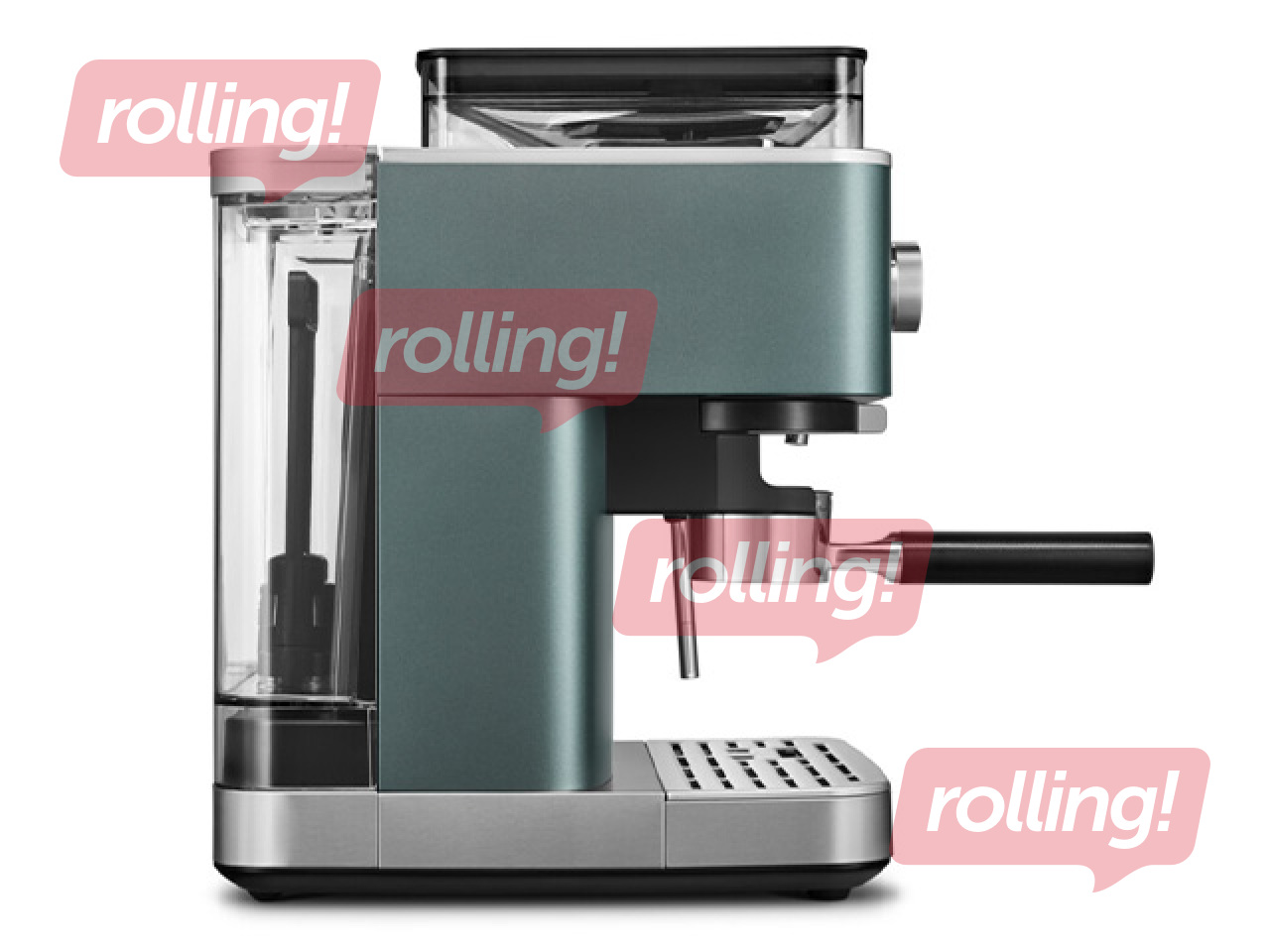 Kafijas automāts KitchenAid ar kafijas dzirnaviņām, khaki