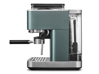 Kafijas automāts KitchenAid ar kafijas dzirnaviņām, khaki
