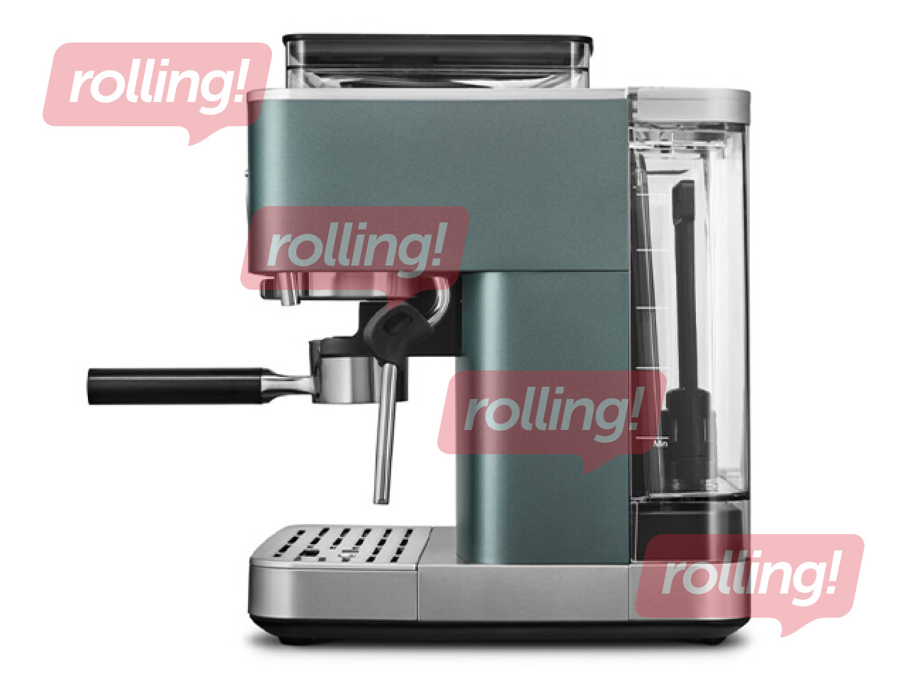 Kafijas automāts KitchenAid ar kafijas dzirnaviņām, khaki