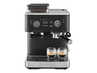 Coffee machine KitchenAid with coffee grinder, cast iron black