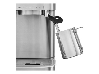Kafijas automāts KitchenAid ar kafijas dzirnaviņām, čuguna melns