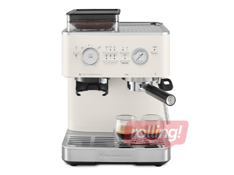 Kafijas automāts KitchenAid ar kafijas dzirnaviņām, porcelāna