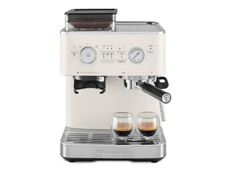 Kafijas automāts KitchenAid ar kafijas dzirnaviņām, porcelāna