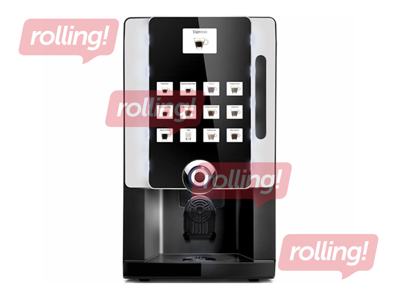 Kafijas automāts Rhea BL eC ar 4 tvertnēm un 2 mikseriem, balts