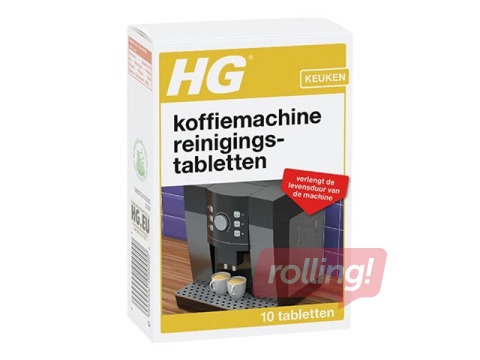 Universālas tabletes kafijas automātu tīrīšanai HG, 10 gab.