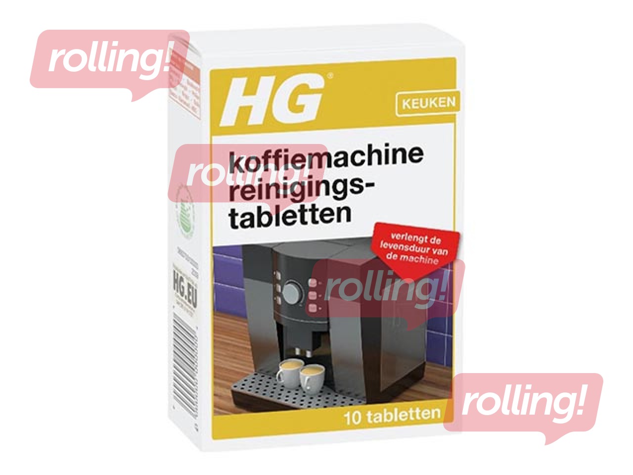 Universālas tabletes kafijas automātu tīrīšanai HG, 10 gab.