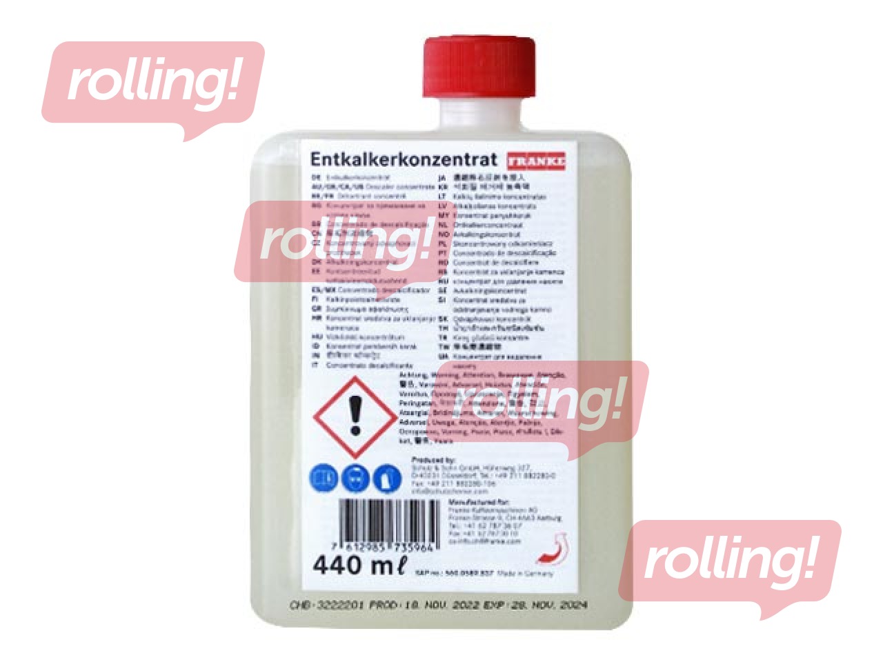 Atkaļķošanas līdzeklis Franke, 440ml